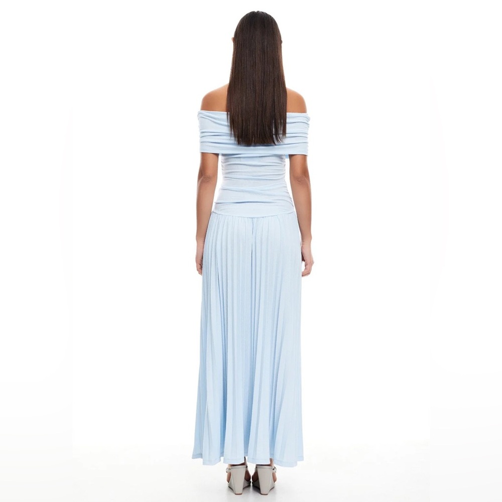 Lioness Light Blue Off-Shoulder Maxi Dress - Picture 4 of 7